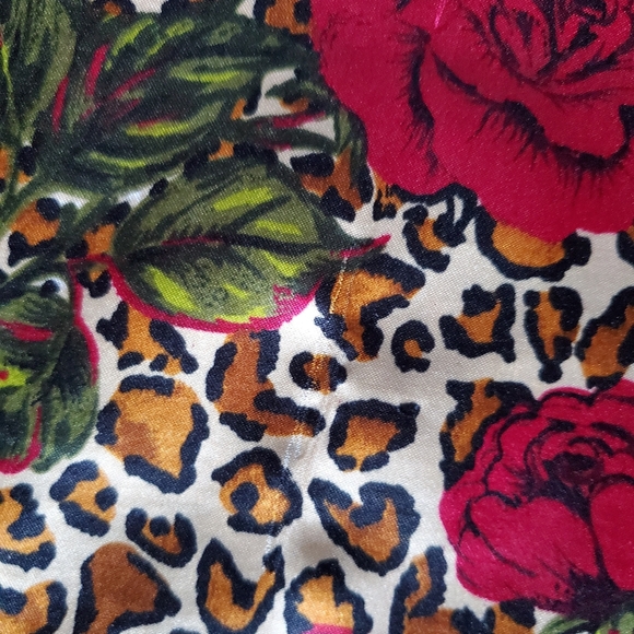 Vintage Cheetah Rose Print Winlar Caftan - Picture 14 of 14